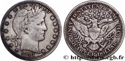 ÉTATS-UNIS D&nbsp;AMÉRIQUE 1/4 Dollar Barber 1913 Denver