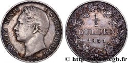 ALLEMAGNE - ROYAUME DE WURTTEMBERG - GUILLAUME I 1/2 Gulden  1841 