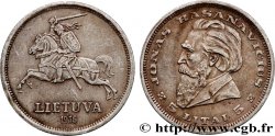 LITUANIE 5 Litai chevalier Vitis / Dr Jonas Basanavicius 1936  TTB+/SUP 