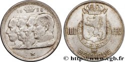 BELGIQUE 100 Francs portraits des quatre rois de Belgique, légende française 1950 