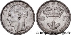 BÉLGICA 20 Francs Léopold III  1935 