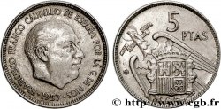 SPAIN - FRANCISCO FRANCO BAHAMONDE 5 Pesetas (1962) 1957 Madrid