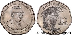 ISLA MAURICIO 10 Rupees (Roupies) Sir Seewoosagur Ramgoolam 1997 
