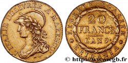 ITALIA - GALIA SUBALPINA 20 francs Marengo 1801 Turin