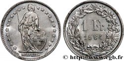 SUIZA 1 Franc Helvetia 1964 Berne