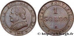 VATICANO Y ESTADOS PONTIFICIOS 1 Soldo (5 centesimi) Pie IX an XXI type gros buste 1866 Rome