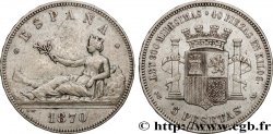 ESPAÑA 5 Pesetas 1870 Madrid