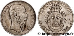 MEXIQUE - MAXIMILIEN Ier 50 Centavos 1866 Mexico XF 