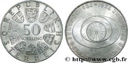 AUSTRIA 50 Schilling 50e anniversaire de la télévision autrichienne 1974 