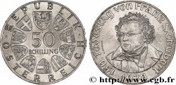 AUTRICHE 50 Schilling 150e anniversaire de la mort du compositeur Franz Schubert 1978 