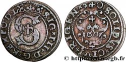 POLAND Solidus Sigismond III  N.D. Riga XF 