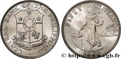 PHILIPPINES 50 Centavos emblème 1964  MS 