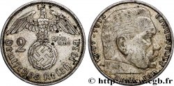 GERMANIA 2 Reichsmark swastika 1938 Berlin