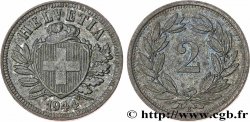 SWITZERLAND 2 Centimes (Rappen) croix suisse 1944 Berne - B AU 