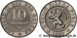 BELGIO 10 Centimes lion légende française 1894 