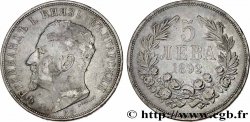 BULGARIE 5 Leva Ferdinand Ier 1892 Komoczbanya TTB 