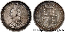 UNITED KINGDOM 1 Shilling Victoria buste du jubilé 1887 