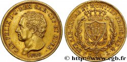 ITALIE - ROYAUME DE SARDAIGNE - CHARLES-FÉLIX 80 Lire 1828 Gênes