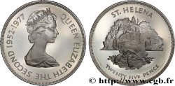SAINTE HÉLÈNE 25 Pence Proof Jubilé d’Élisabeth II 1977  SPL 