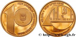 ISRAEL 10 New Sheqalim Proof 40e anniversaire de l’indépendance 1988 Utrecht MS 