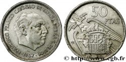 ESPAGNE 50 Pesetas Francisco Franco (60 dans l’étoile) 1957 Madrid