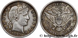 UNITED STATES OF AMERICA 1/4 Dollar Barber 1895 Philadelphie