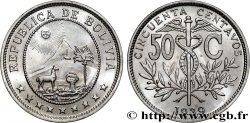 BOLIVIA 50 Centavos 1939  MS 
