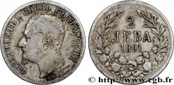 BULGARIE 2 Leva Ferdinand Ier 1891 Kremnica TB+ 