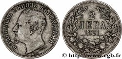 BULGARIA 2 Leva Ferdinand Ier 1891 Kremnica VF 