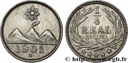 GUATEMALA 1/4 Real 1901  SUP 