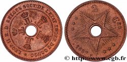CONGO - ÉTAT INDÉPENDANT DU CONGO 2 Centimes Léopold II 1887  SPL 