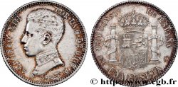 ESPAGNE 1 Peseta Alphonse XIII 4e type de buste 1903 Madrid SUP 