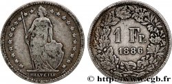 SVIZZERA  1 Franc Helvetia 1886 Berne