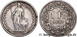 SWITZERLAND 1 Franc Helvetia 1887 Berne
