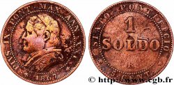 VATICAN ET ÉTATS PONTIFICAUX 1 Soldo an XXI buste large 1867 Rome