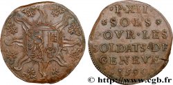 SUISSE - RÉPUBLIQUE DE GENÈVE 12 Sols 1590 Genève