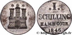 GERMANY - HAMBURG FREE CITY 1 Schilling 1846 