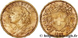 OR, PALLADIUM ET PLATINE INVESTISSEMENT 20 Francs or  Vreneli  1927 Berne