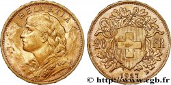 OR, PALLADIUM ET PLATINE INVESTISSEMENT 20 Francs or  Vreneli  1927 Berne