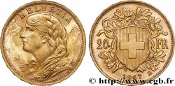 INVESTMENT GOLD 20 Francs or  Vreneli  1947 Berne