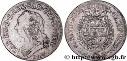 ITALIE - ROYAUME DE SARDAIGNE - CHARLES-EMMANUEL III 1/2 Scudo  1756 Turin