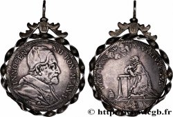 ITALIE - ÉTATS DU PAPE - INNOCENT XII (Antoine Pignatelli) 1/2 Piastre ou 1/2 Scudo an V 1695/1696 Rome