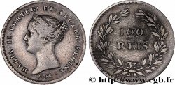 PORTUGAL -MARIE II  100 Réis  1838 