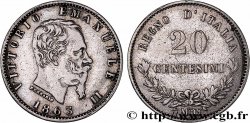 ITALY 20 Centesimi Victor Emmanuel II 1863 Milan