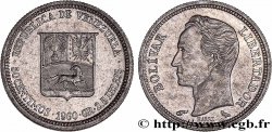 VENEZUELA 50 Centimos Simon Bolivar 1960 Paris