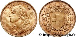 GOLD-, PALLADIUM- UND PLATIN-INVESTITIONEN 20 Francs &nbsp;Vreneli&nbsp;  1935 Berne