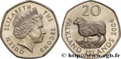 ISLAS MALVINAS 20 Pence Elisabeth II 2004 