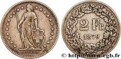 SCHWEIZ 2 Francs Helvetia 1879 Berne