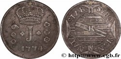 BRÉSIL - JOSEPH Ier 600 Reis  1774 Rio de Janeiro XF 