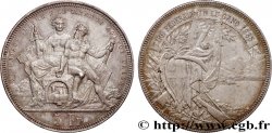 SWITZERLAND 5 Francs, concours de Tir de Lugano 1883  XF 